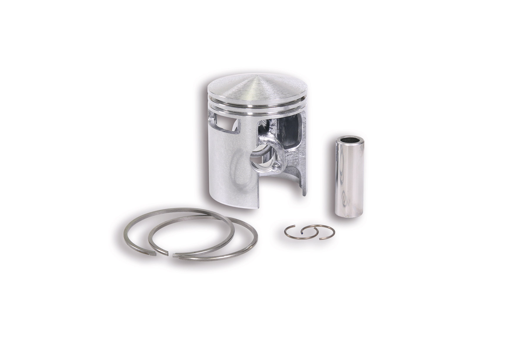 Malossi Piston 2T D.43.4 with pin D.12 and 2 rectangular rings